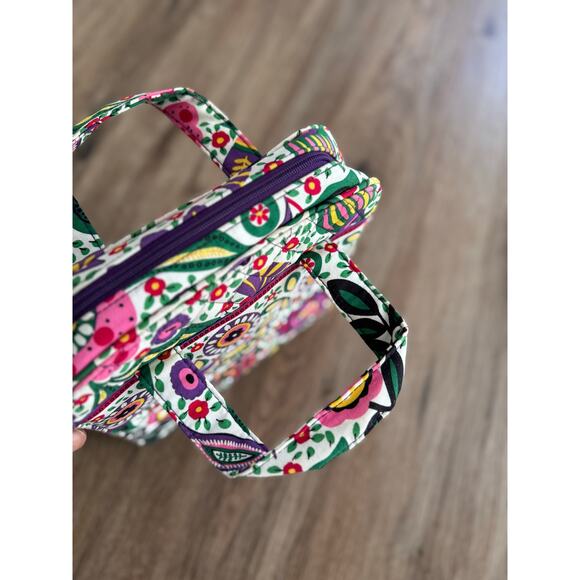 Vera Bradley Bag Viva La Vera Flower Tech Organizer Storage Carry Case - Picture 5 of 8